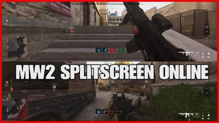 Can you play splitscreen online Mw2?