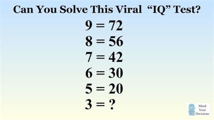 Can you solve this viral IQ test answer?