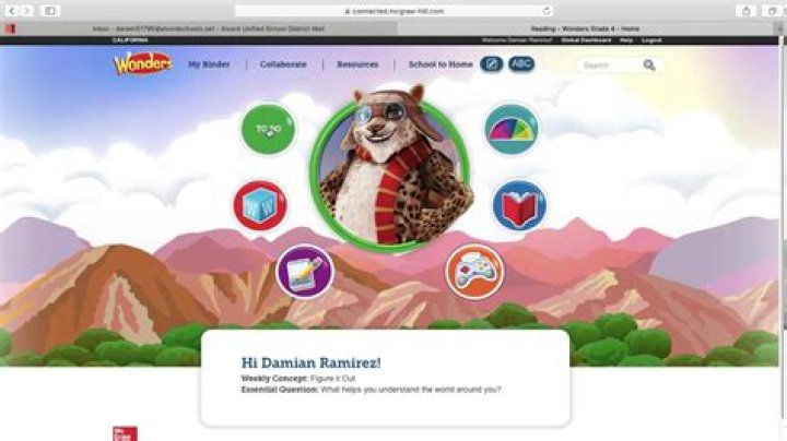 How do students login to wonders?