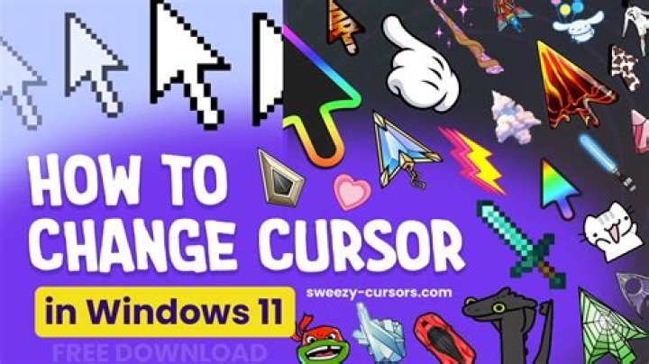 How do you change your cursor?