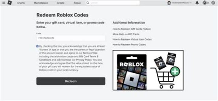 How do you enter codes on Roblox?