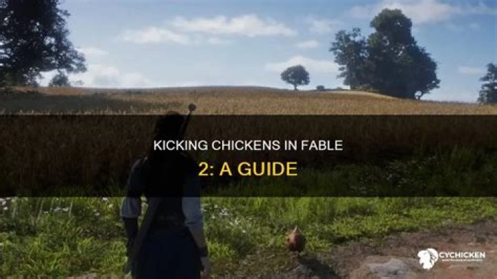 How do you kick a chicken in fable?