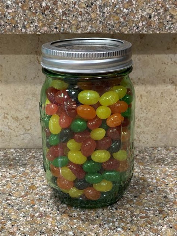 How many jelly beans are in a big baby bottle?