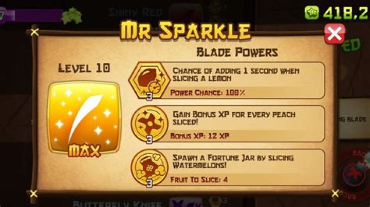 How to get Mr Sparkle in Fruit Ninja?
