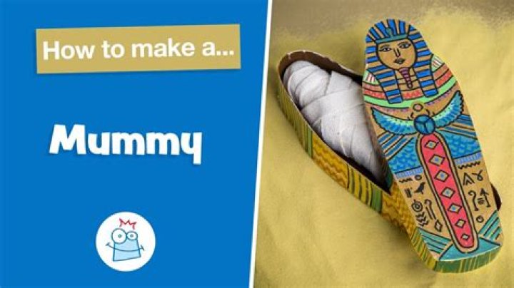 What is the first step in making a mummy case?