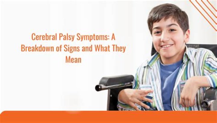 When do signs of cerebral palsy appear?