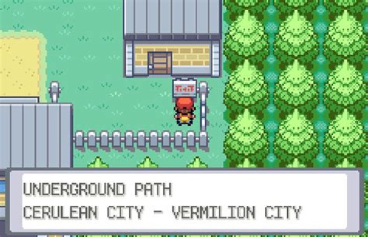 Where is the underground path in Cerulean City?